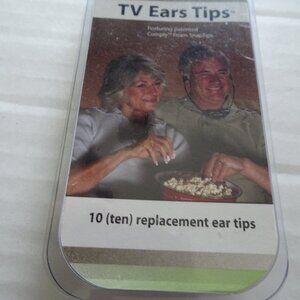 TV Ear Tips - NEW 10-Pack (5 Pair) of TV Ears Headset Replacement Foam Ear Tips